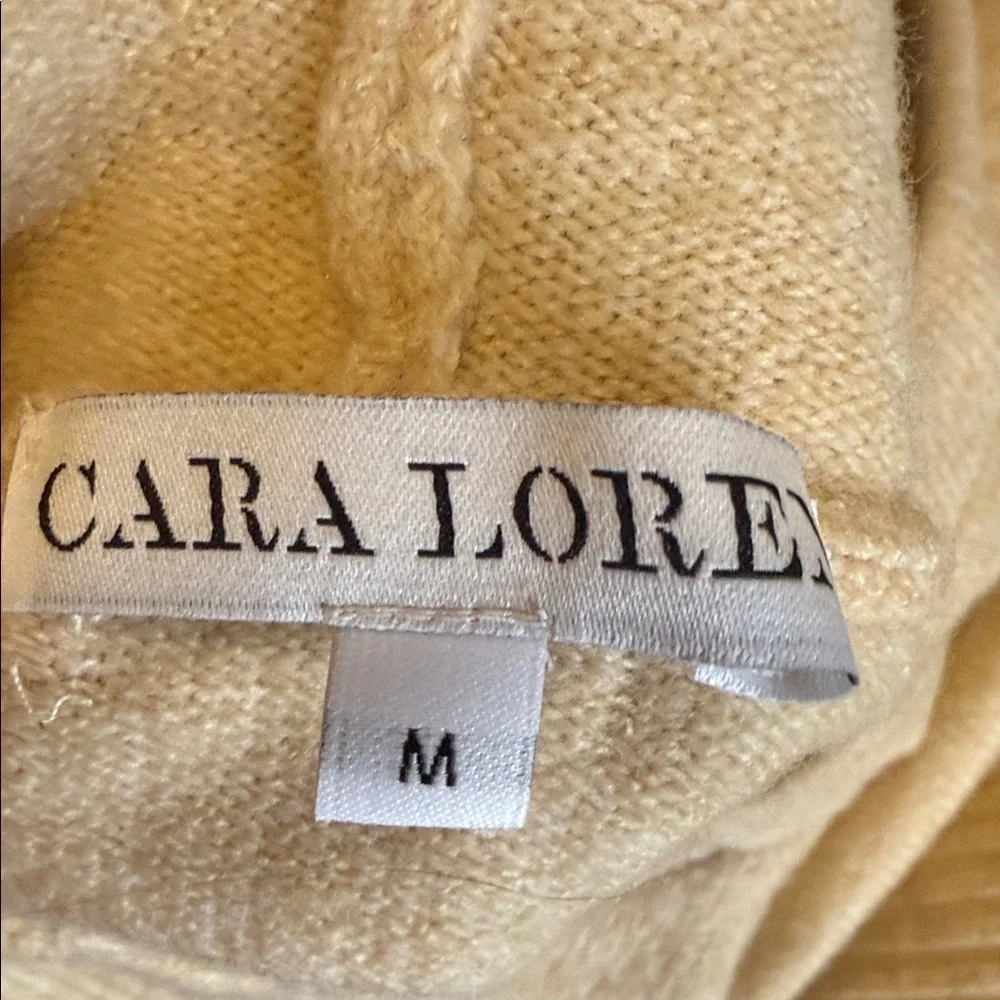 Cara Loren Cozy Tan Sweater Hoodie and Jogger Set ( small hole by tag on pants)